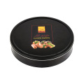 Food grade hot selling round metal cake box packaging tins for butter cookies